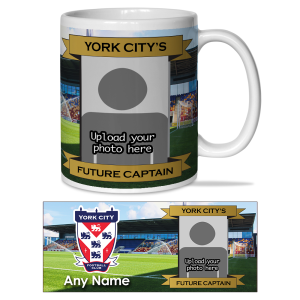 Personalised Mug York City FC Future Captain Any Name & Photo Upload Mug