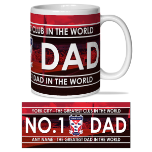 Personalised Mug York City FC No.1 Dad Mug Add Any Name