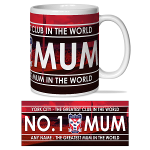 Personalised Mug York City FC No.1 Mum Mug Add Any Name