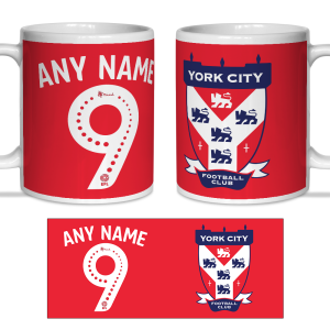 Personalised Mug York City FC Name & Number Mug