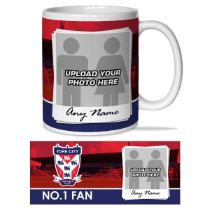 Personalised Mug YCFC Polaroid No.1 Fan Name & Photo Upload Mug