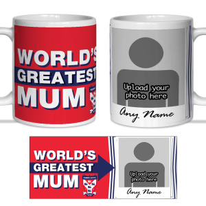 Personalised Mug York City FC World's Greatest Mum Polaroid Photo Upload Mug