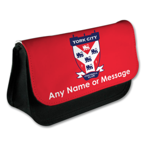 Personalised Pencil Case York City FC Crest