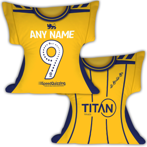 Personalised York City FC Shirt Cushion Away Shirt 2026/27