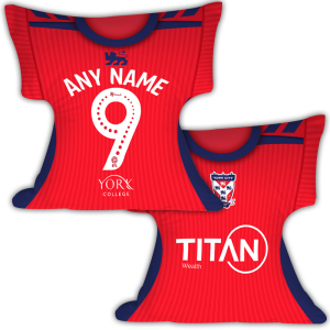 Personalised York City FC Shirt Cushion Home Shirt 2026/27