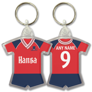Personalised Shirt Keyring York City FC Home 1989 Shirt Keyring