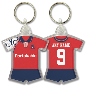 Personalised Shirt Keyring York City FC Home 1993 Shirt Keyring