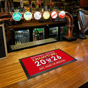 Alternative view of Personalised Bar Runner York City FC National League Champions 2026