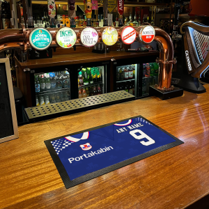 Alternative view of Personalised Bar Runner York City FC Away 1995 Shirt Name & Number