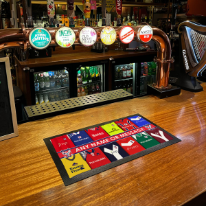Alternative view of Personalised Bar Runner York City FC Retro Shirt Montage