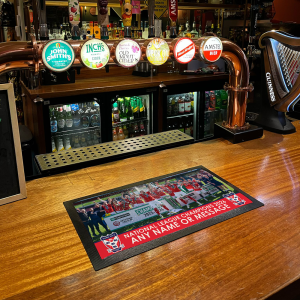 Alternative view of Personalised Bar Runner York City FC Trophy Celebration Photo 2026