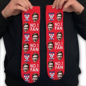 Personalised York City FC Photo Socks No.1 Fan