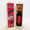 Personalised YCFC Wooden Wine Box Happy Birthday Crest Add Any Text
