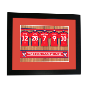 Personalised Framed Print York City FC Changing Room 2026