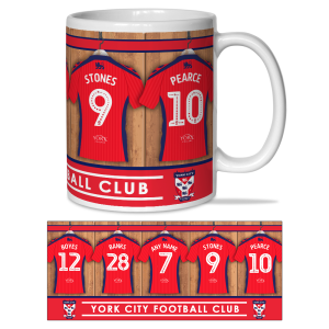 Personalised Mug York City FC Changing Room 2026 Name & Number