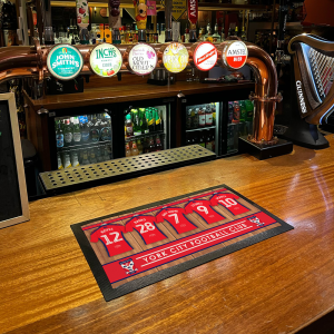 Alternative view of Personalised Bar Runner York City FC Changing Room 2026